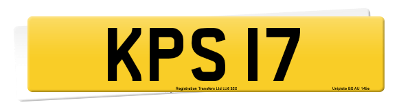 Registration number KPS 17